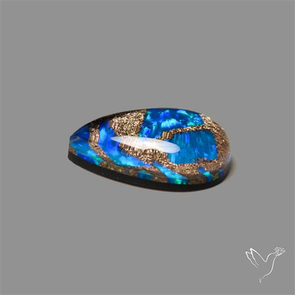 Blue Aurora Opal Copper Mosaic Doublet