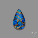 Blue Aurora Opal Copper Mosaic Doublet
