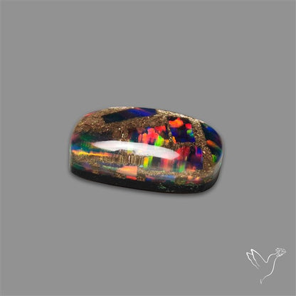 Aurora Opal Copper Mosaic Doublet