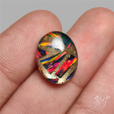 Aurora Opal Copper Mosaic Doublet