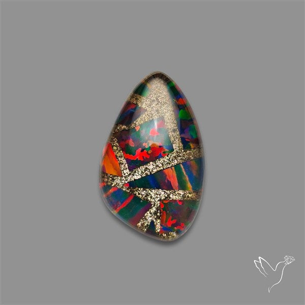 Aurora Opal Copper Mosaic Doublet