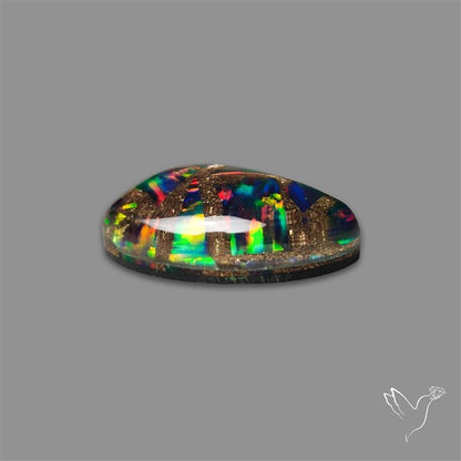 Aurora Opal Copper Mosaic Doublet