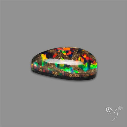 Aurora Opal Copper Mosaic Doublet