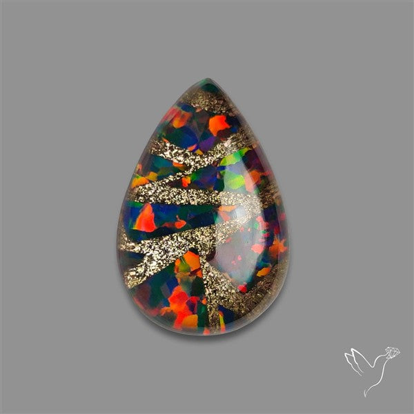 Aurora Opal Copper Mosaic Doublet