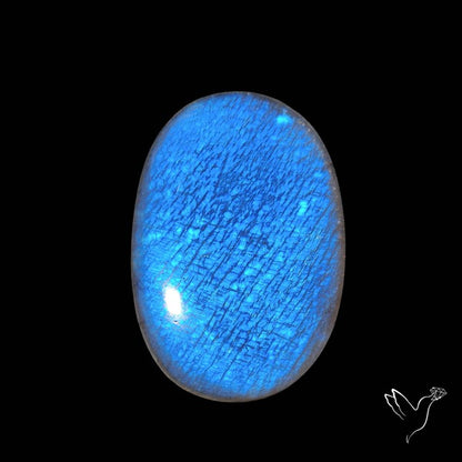 Belomorite Blue Moonstone Cabochon Russian