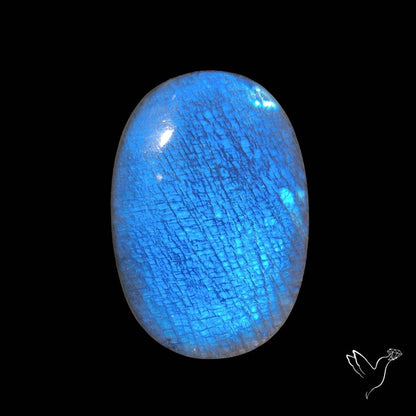 Belomorite Blue Moonstone Cabochon Russian