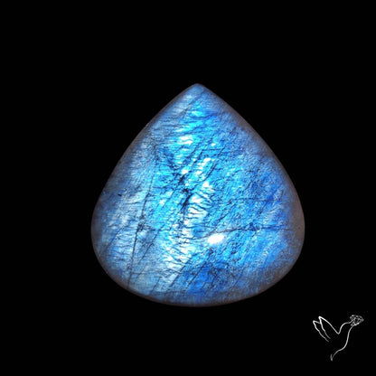 Belomorite Blue Moonstone Cabochon Russian