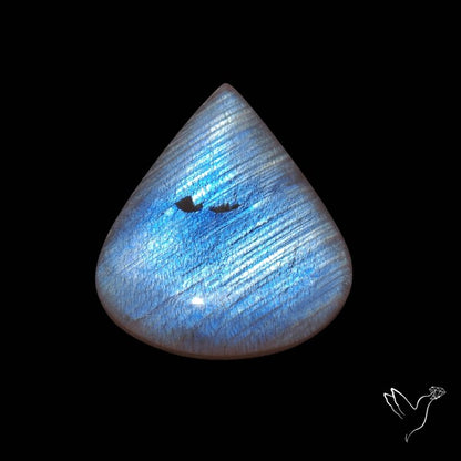 Belomorite Blue Moonstone Cabochon Russian