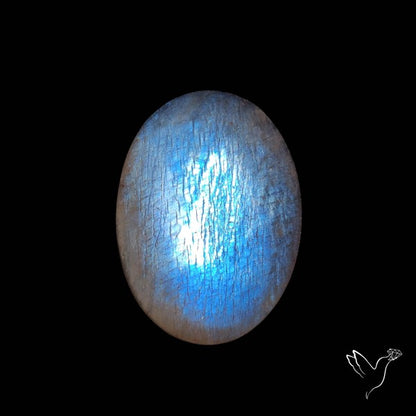 Belomorite Blue Moonstone Cabochon Russian