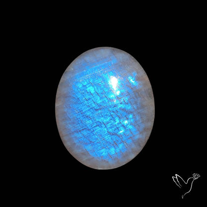 Belomorite Blue Moonstone Cabochon Russian
