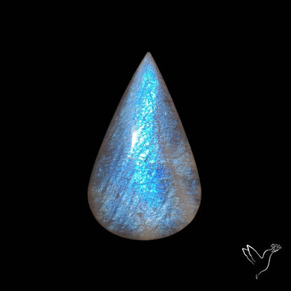 Belomorite Blue Moonstone Cabochon Russian