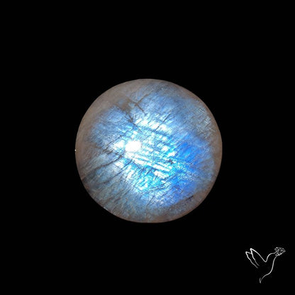 Belomorite Blue Moonstone Cabochon Russian