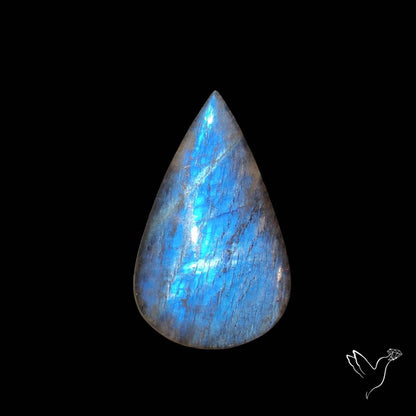 Belomorite Blue Moonstone Cabochon Russian