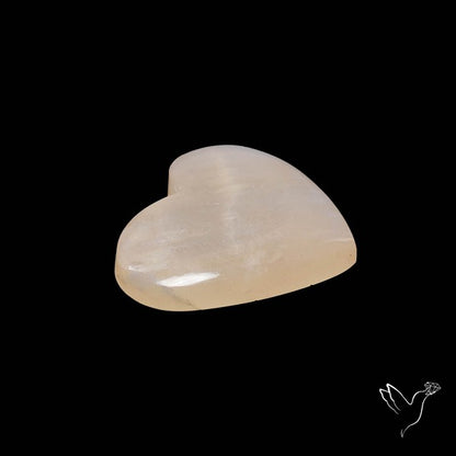 Belomorite Blue Moonstone Heart Cabochon