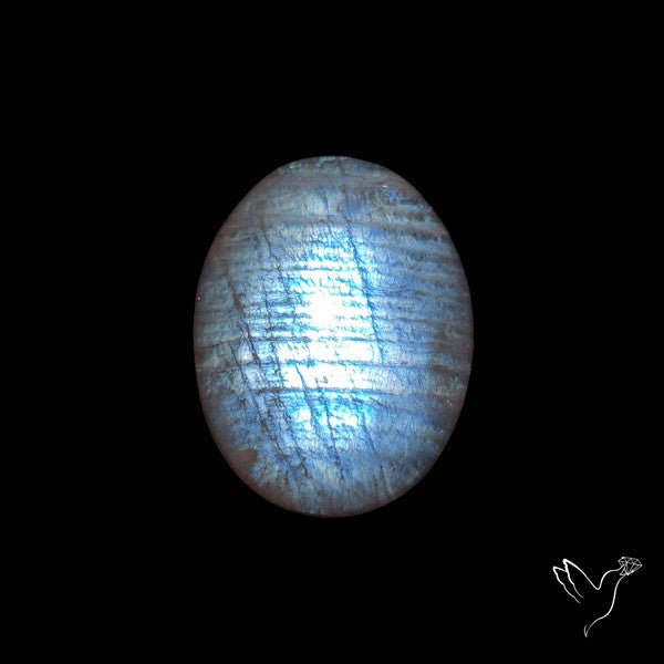 Belomorite Blue Moonstone Cabochon Russian