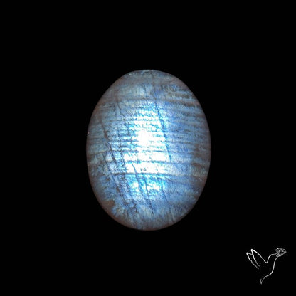 Belomorite Blue Moonstone Cabochon Russian