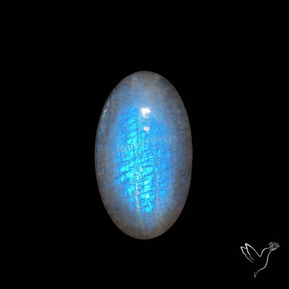 Belomorite Blue Moonstone Cabochon Russian