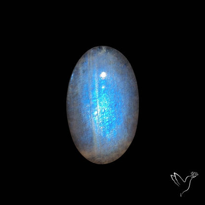 Belomorite Blue Moonstone Cabochon Russian