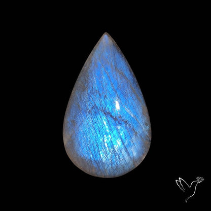 Belomorite Blue Moonstone Cabochon Russian