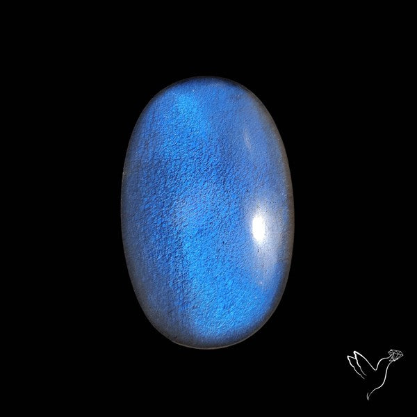 Belomorite Blue Moonstone Cabochon Russian