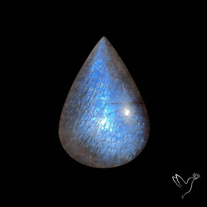 Belomorite Blue Moonstone Cabochon Russian