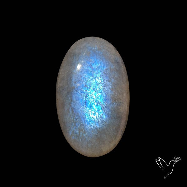 Belomorite Blue Moonstone Cabochon Russian