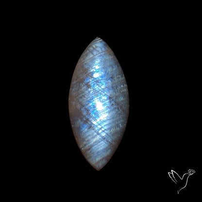Belomorite Blue Moonstone Cabochon Russian