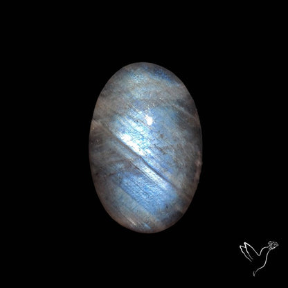 Belomorite Blue Moonstone Cabochon Russian