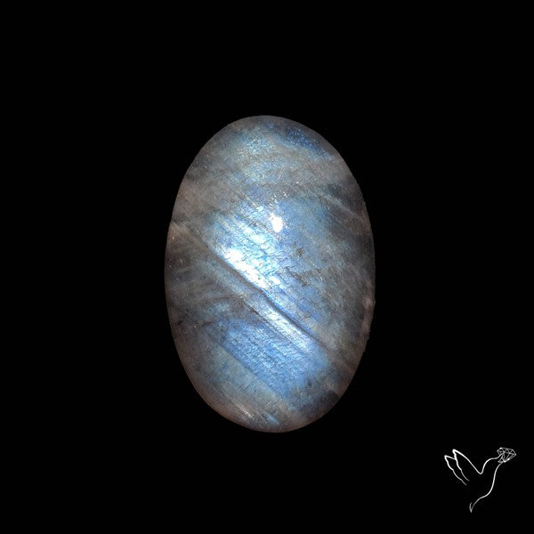 Belomorite Blue Moonstone Cabochon Russian