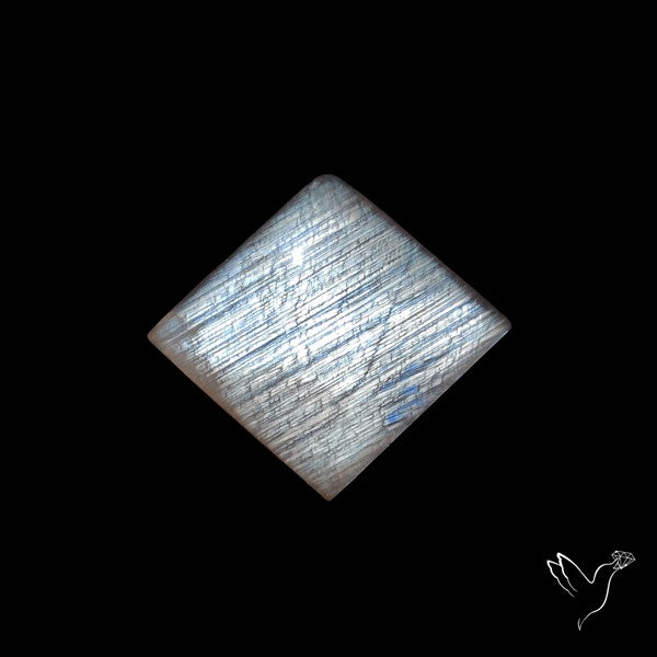 Belomorite Blue Moonstone Cabochon Russian