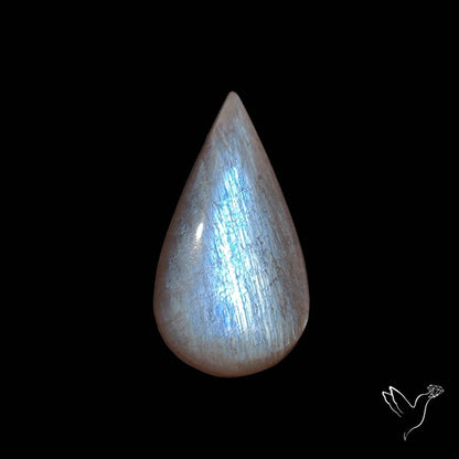Belomorite Blue Moonstone Cabochon Russian