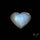 Belomorite Blue Moonstone Heart Cabochon