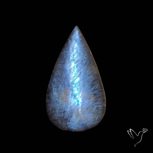 Russian Belomorite Blue Moonstone Cabochon