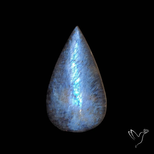 Russian Belomorite Blue Moonstone Cabochon