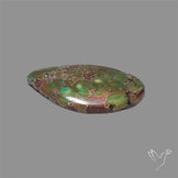 Dark Green Hubei Turquoise Cabochon