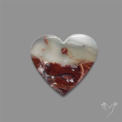 Aqua Chrysoprase Heart Cabochon