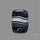Black Banded Tuxedo Agate Cabochon