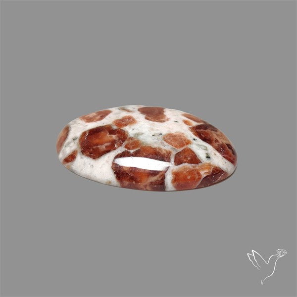 Garnet In Limestone Cabochon