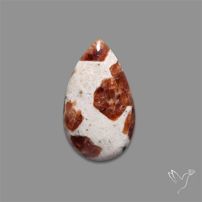 Garnet In Limestone Cabochon
