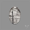Black Tourmalinated Quartz Cabochon