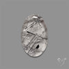 Black Tourmalinated Quartz Cabochon