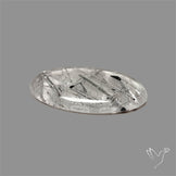 Black Tourmalinated Quartz Cabochon