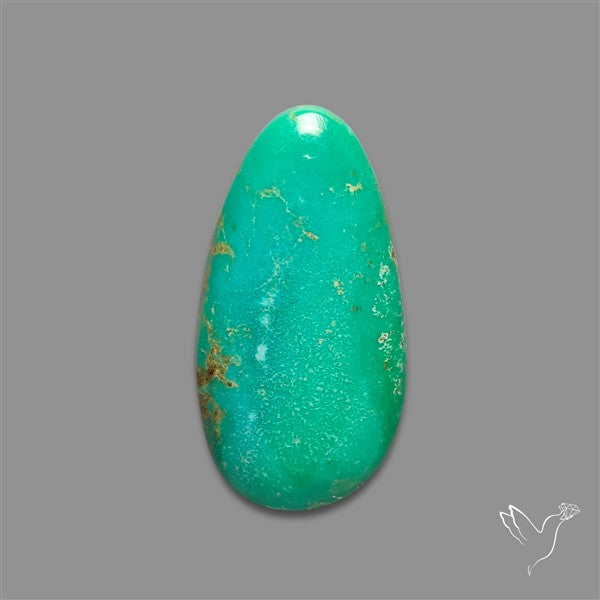 Natural Green Hubei Turquoise Cabochon