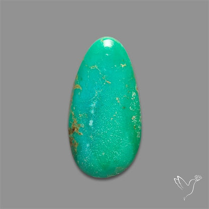 Natural Green Hubei Turquoise Cabochon