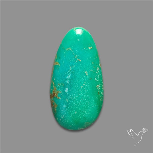 Natural Green Hubei Turquoise Cabochon