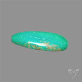 Natural Green Hubei Turquoise Cabochon