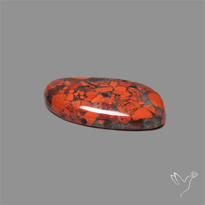 Red Brecciated Mookaite Cabochon