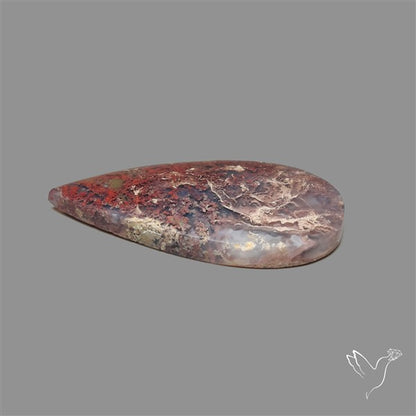 Indonesian Red Moss Agate Cabochon