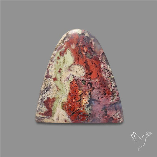 Indonesian Red Moss Agate Cabochon