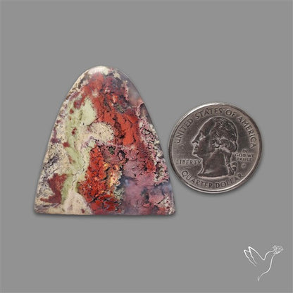Indonesian Red Moss Agate Cabochon